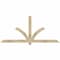 Ekena Millwork Redmond Rough Sawn Timber Gable Bracket, Douglas Fir, 84"W x 38"H x 4"D x 4"F, 11/12 Pitch GBW084X38X0404RED00RDF - alternate 1